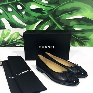 Black Chanel Ballerinas